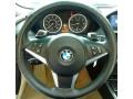 Cream Beige Dakota Leather Steering Wheel Photo for 2009 BMW 6 Series #68628968