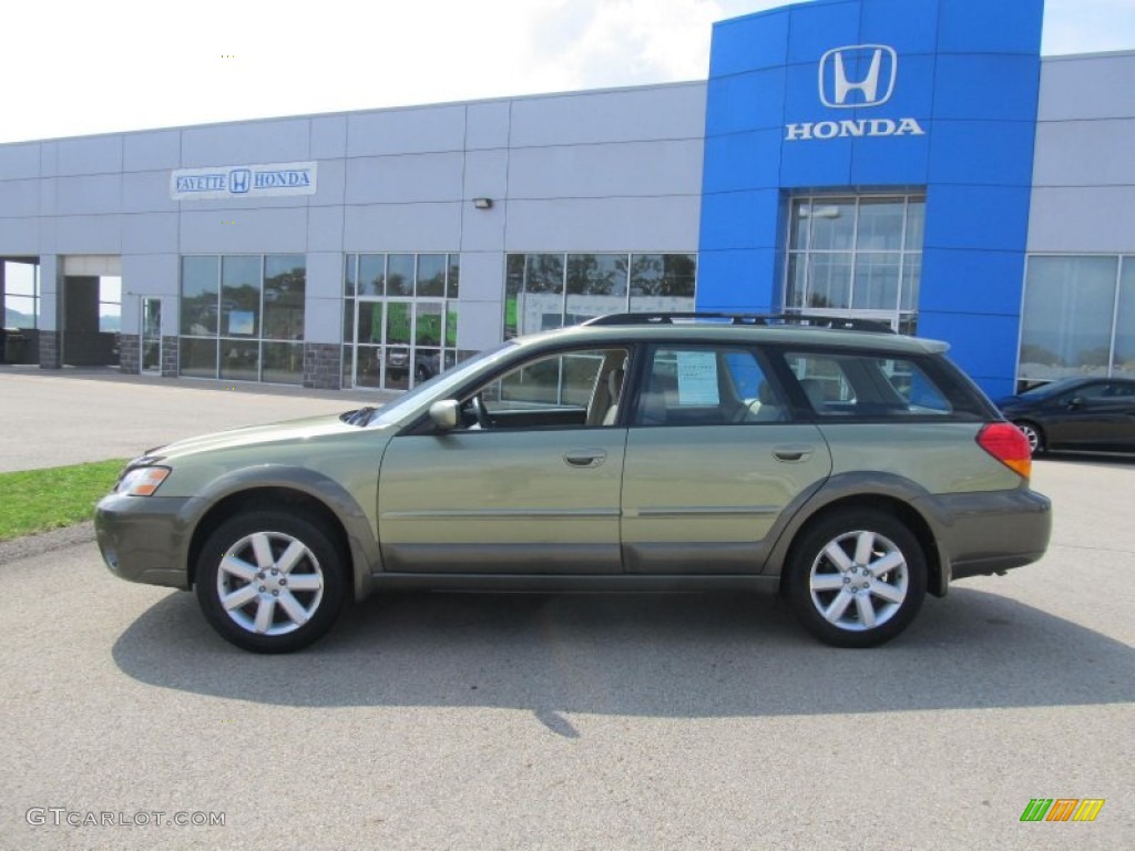 2006 Outback 2.5i Limited Wagon - Willow Green Opalescent / Taupe photo #2