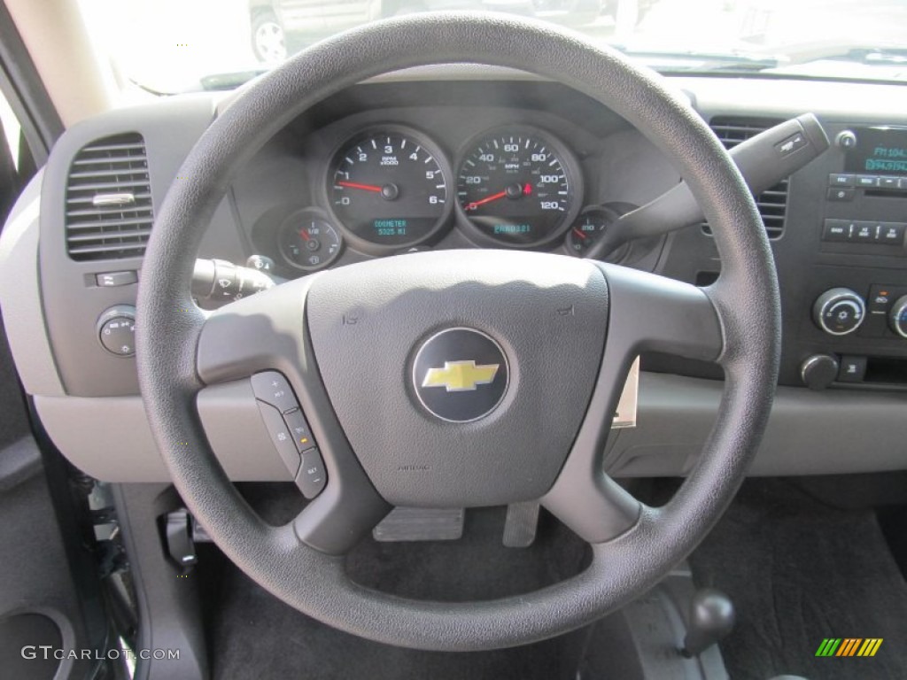 2010 Silverado 1500 LS Crew Cab 4x4 - Blue Granite Metallic / Dark Titanium photo #10