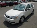 2009 White Suede Ford Focus S Sedan  photo #3