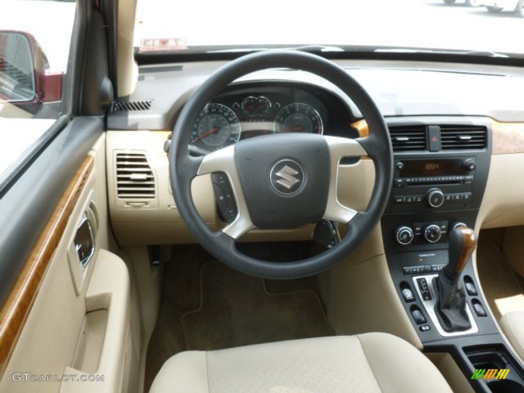 2008 Suzuki XL7 AWD Beige Steering Wheel Photo #68629646