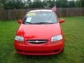 2005 Victory Red Chevrolet Aveo LS Sedan  photo #2