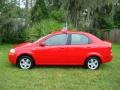 2005 Victory Red Chevrolet Aveo LS Sedan  photo #3