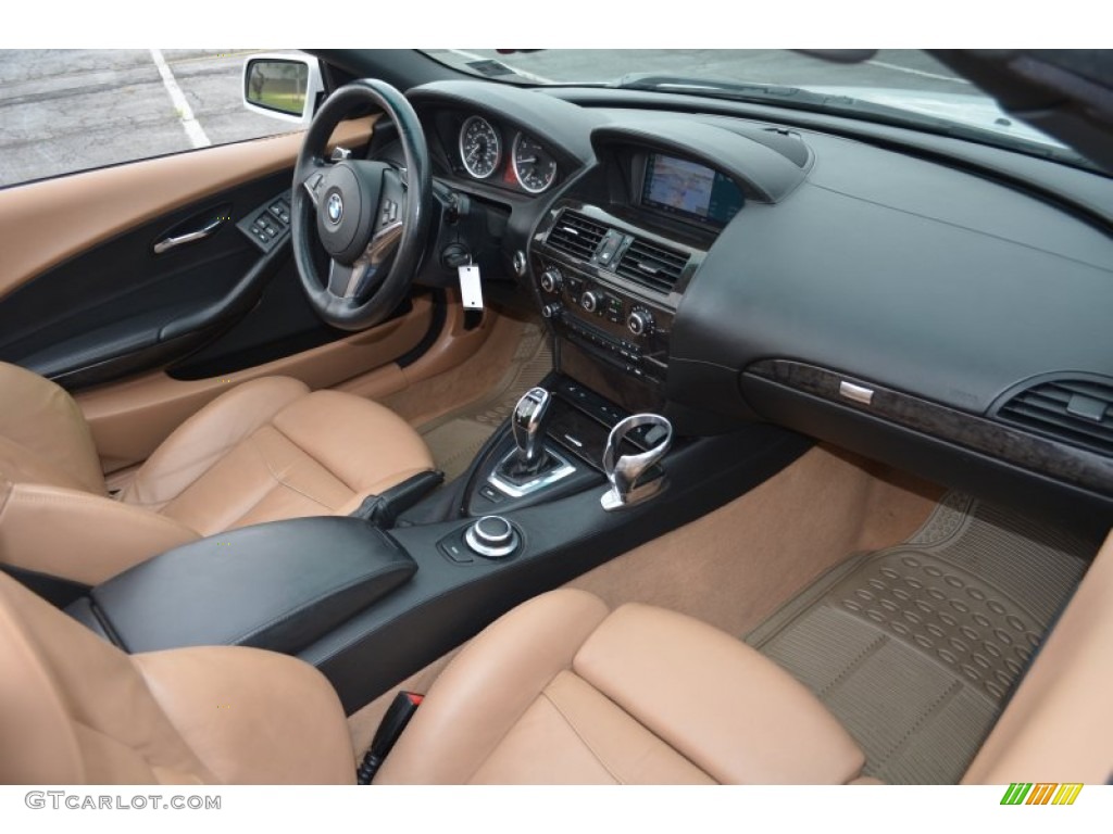 2008 BMW 6 Series 650i Convertible Canyon Brown Dashboard Photo #68631151