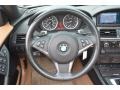 2008 BMW 6 Series Canyon Brown Interior Steering Wheel Photo