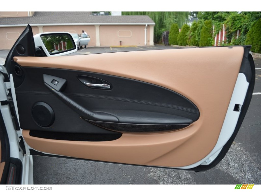 2008 BMW 6 Series 650i Convertible Canyon Brown Door Panel Photo #68631238