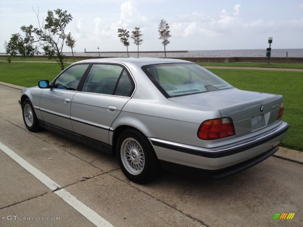 1998 7 Series 740iL Sedan - Arctic Silver Metallic / Grey photo #6