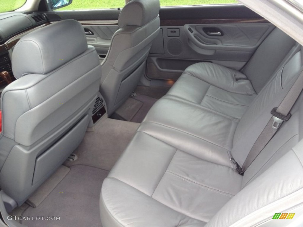 Grey Interior 1998 BMW 7 Series 740iL Sedan Photo #68631604