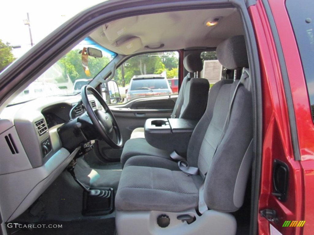 2002 F250 Super Duty XLT SuperCab 4x4 - Toreador Red Metallic / Medium Flint photo #19