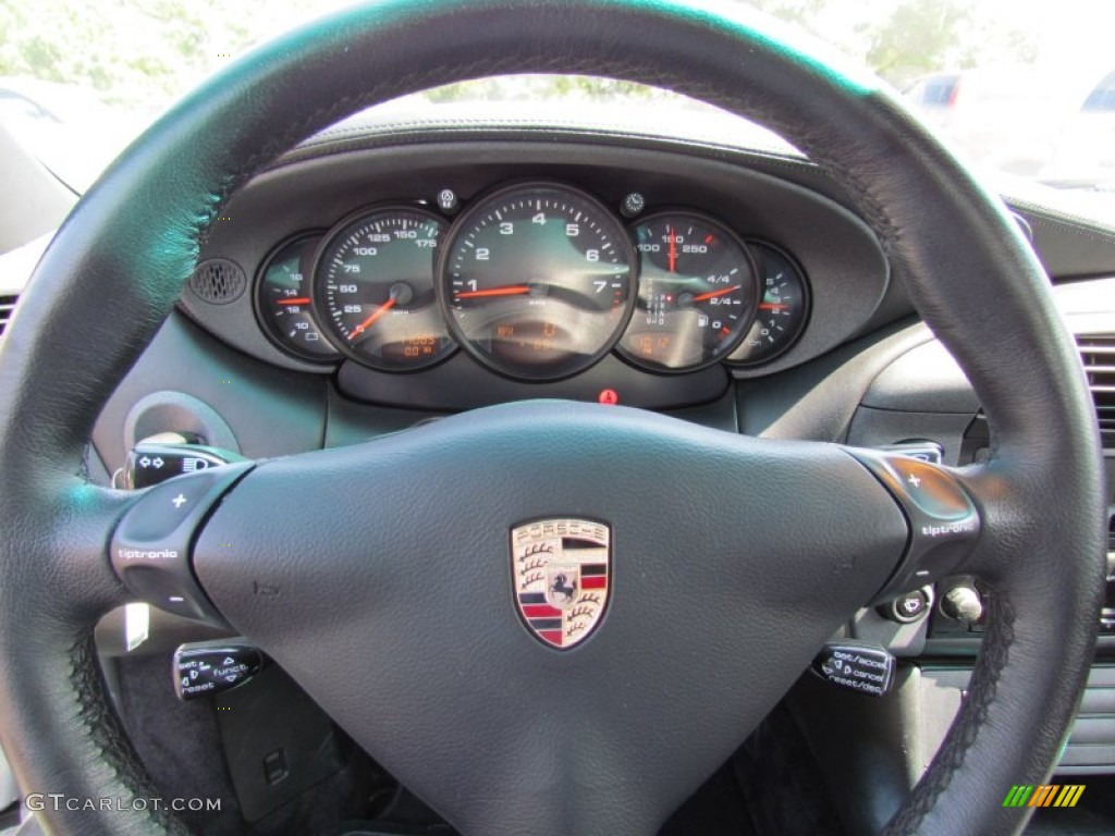1999 Porsche 911 Carrera Coupe Black Steering Wheel Photo #68633014
