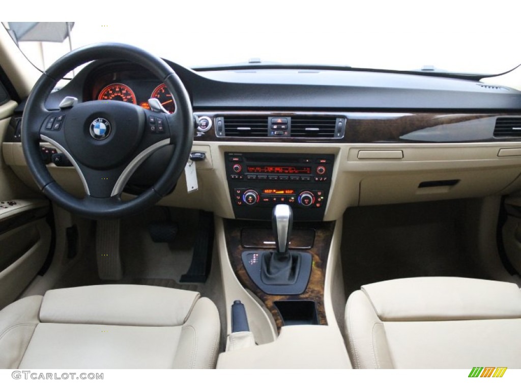2008 BMW 3 Series 335i Sedan Beige Dashboard Photo #68633131