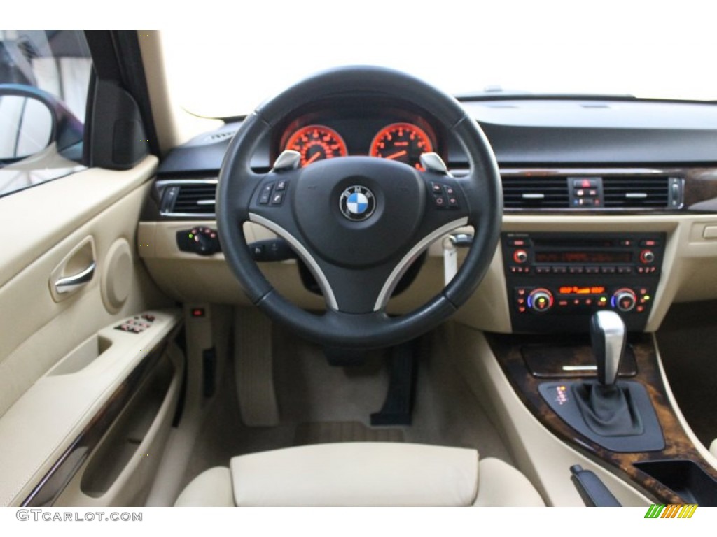 2008 BMW 3 Series 335i Sedan Beige Dashboard Photo #68633149