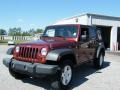 2007 Red Rock Crystal Pearl Jeep Wrangler Unlimited X 4x4  photo #1