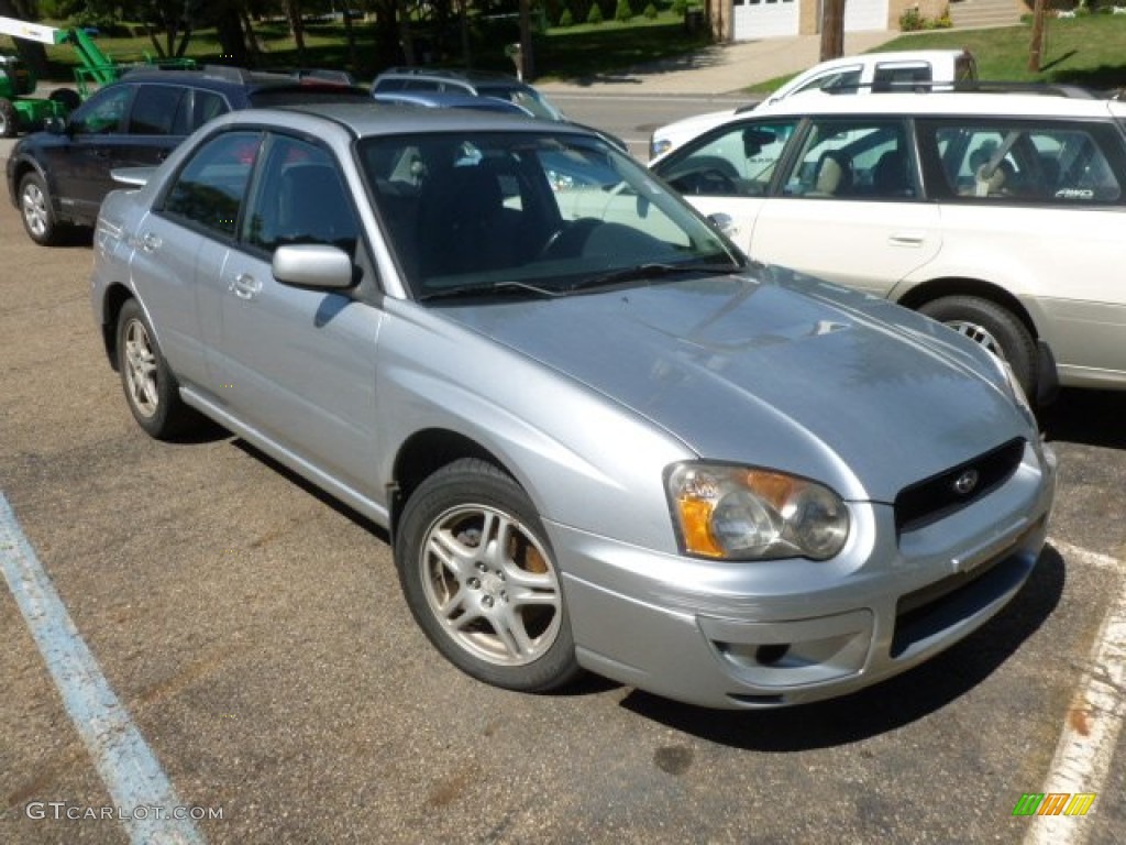 2004 Platinum Silver Metallic Subaru Impreza 2.5 RS Sedan 68631026 Car Color