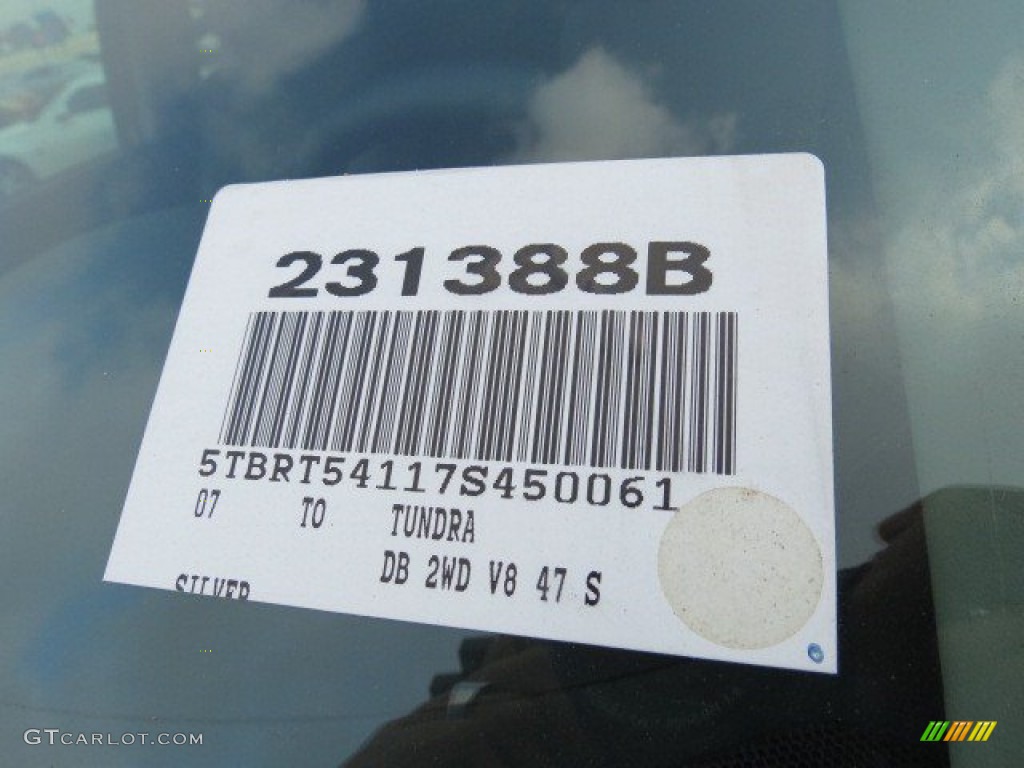 2007 Tundra SR5 TRD Double Cab - Silver Sky Metallic / Graphite Gray photo #19