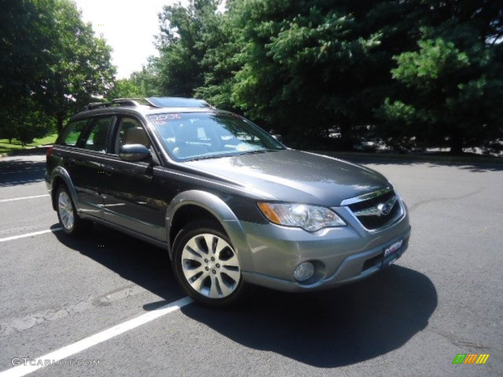 2008 Outback 3.0R L.L.Bean Edition Wagon - Diamond Gray Metallic / Warm Ivory photo #1