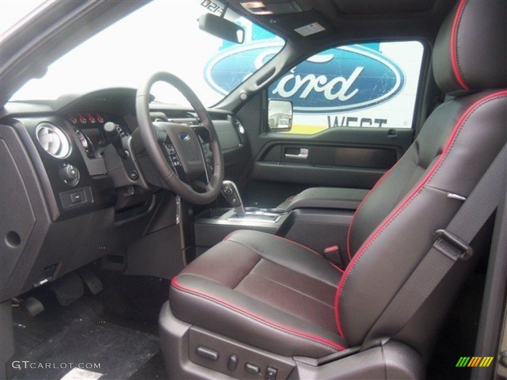 FX Sport Appearance Black/Red Interior 2012 Ford F150 FX4 SuperCrew 4x4 Photo #68639929