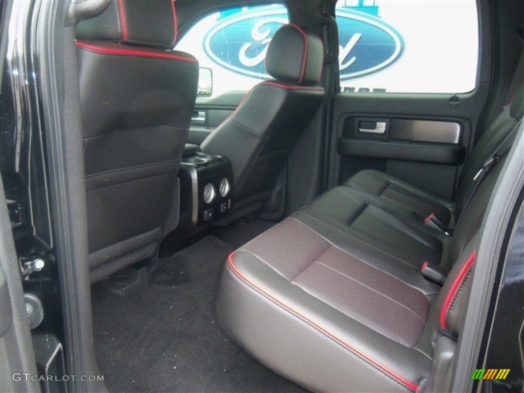 FX Sport Appearance Black/Red Interior 2012 Ford F150 FX4 SuperCrew 4x4 Photo #68639946