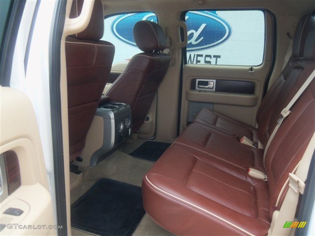 2012 F150 King Ranch SuperCrew - White Platinum Metallic Tri-Coat / King Ranch Chaparral Leather photo #12