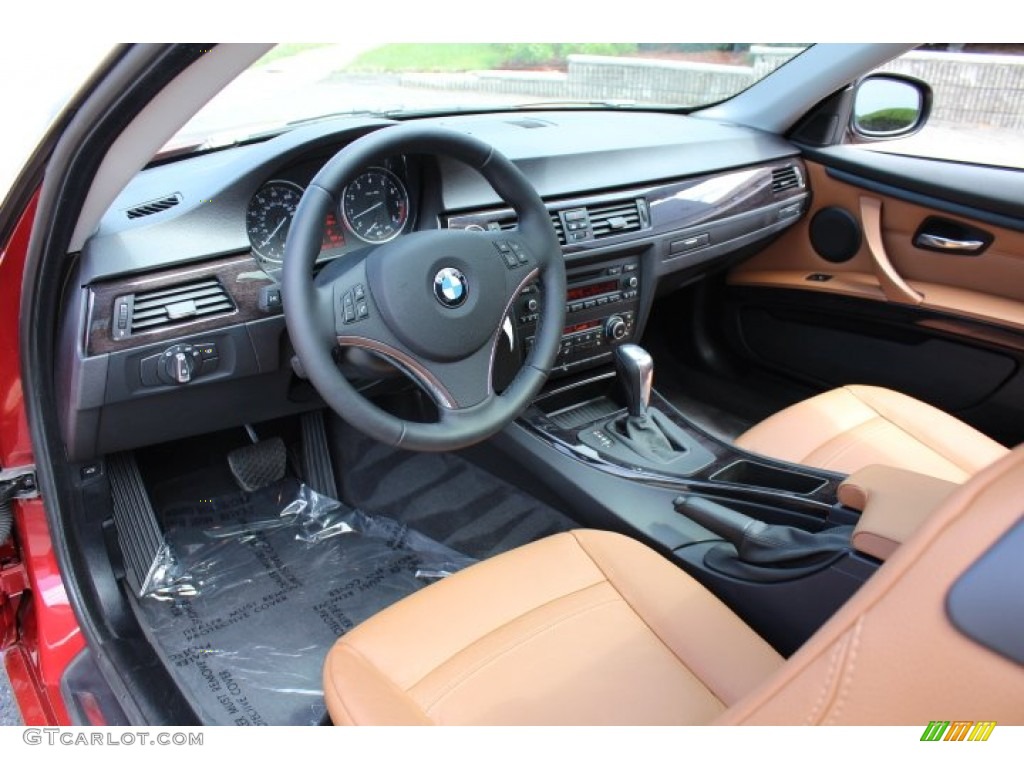 Saddle Brown Interior 2012 BMW 3 Series 328i Coupe Photo #68641417