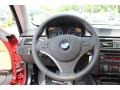 Saddle Brown 2012 BMW 3 Series 328i Coupe Steering Wheel