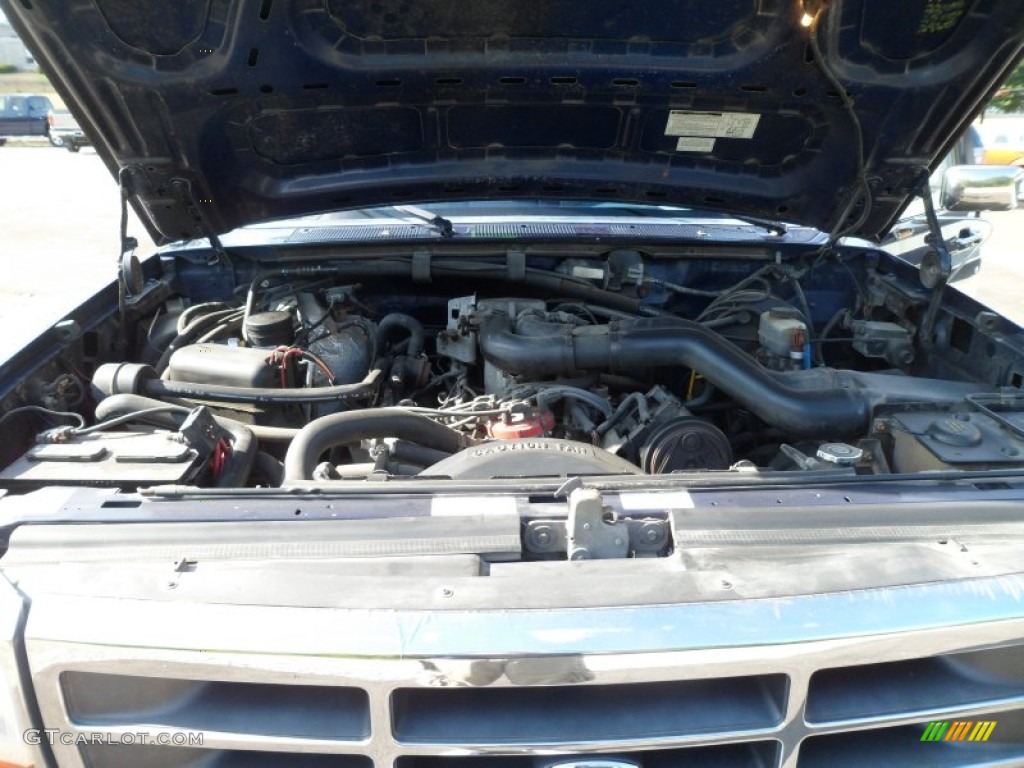 1995 Ford F350 XLT Crew Cab Dually 7.5 Liter OHV 16-Valve V8 Engine Photo #68641663