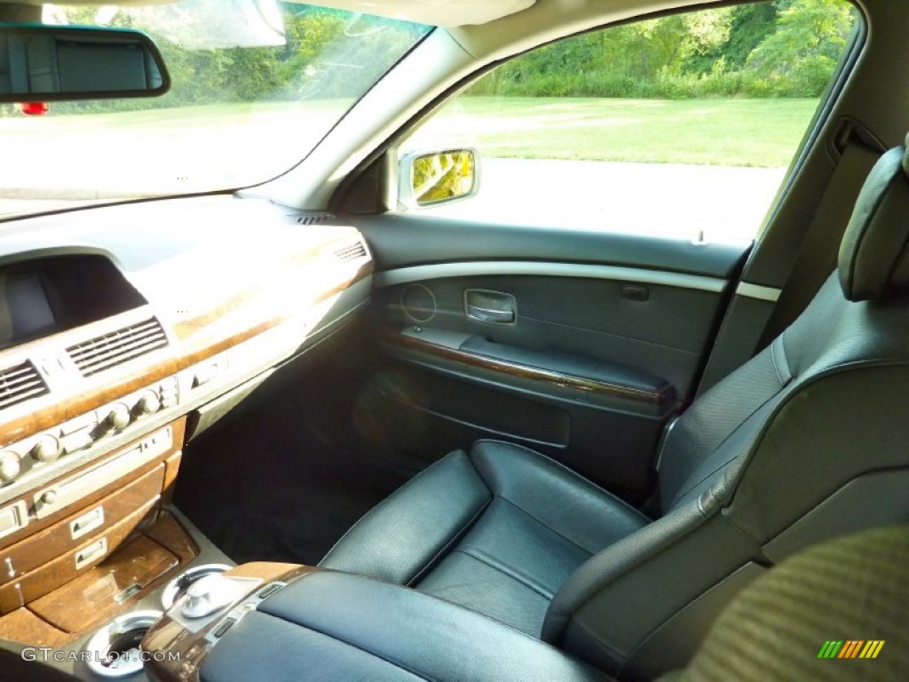 2002 7 Series 745Li Sedan - Black Sapphire Metallic / Black photo #22
