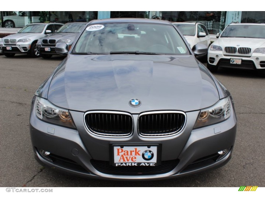 2009 3 Series 328xi Sedan - Space Grey Metallic / Black photo #2