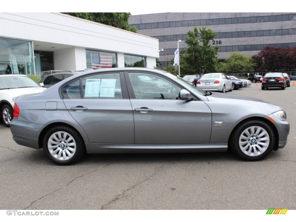 2009 3 Series 328xi Sedan - Space Grey Metallic / Black photo #4