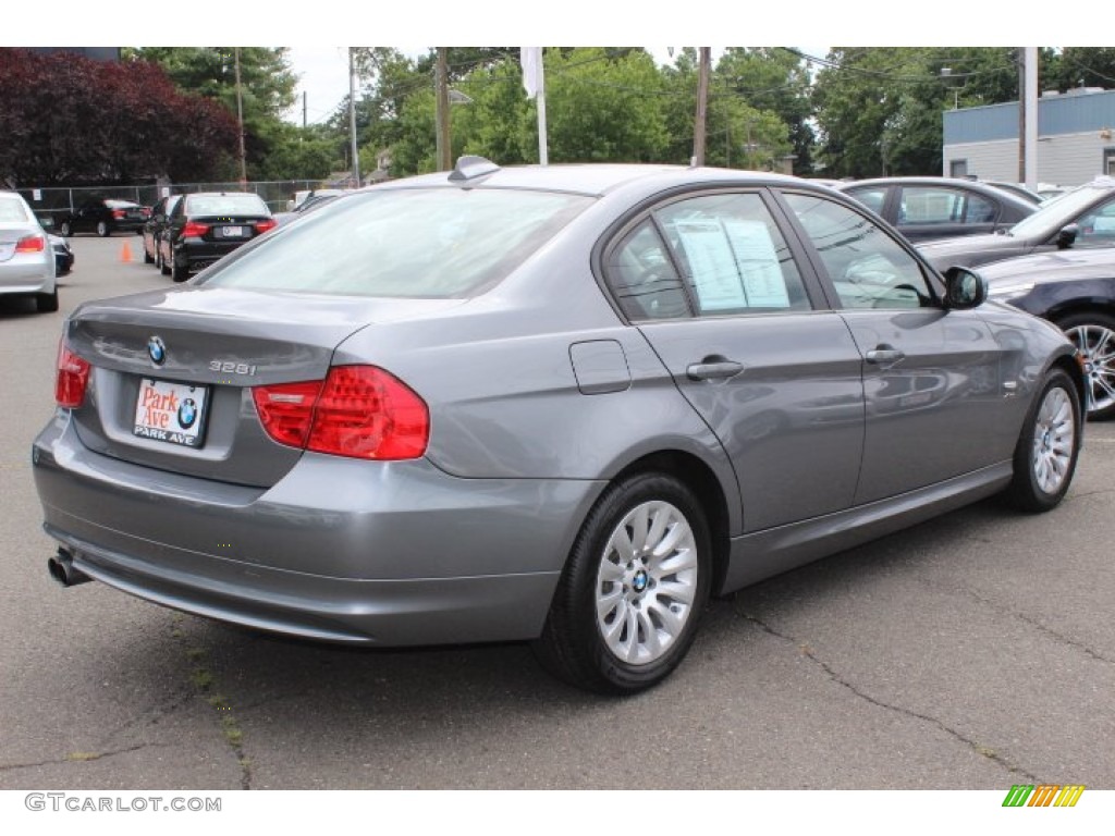 2009 3 Series 328xi Sedan - Space Grey Metallic / Black photo #5