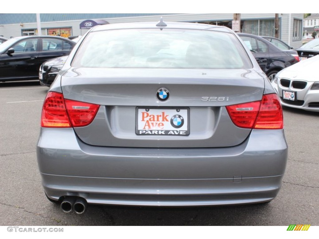 2009 3 Series 328xi Sedan - Space Grey Metallic / Black photo #6