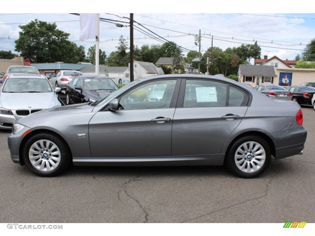 2009 3 Series 328xi Sedan - Space Grey Metallic / Black photo #8