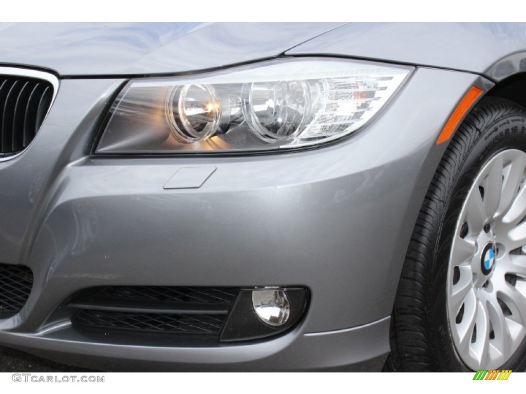 2009 3 Series 328xi Sedan - Space Grey Metallic / Black photo #29