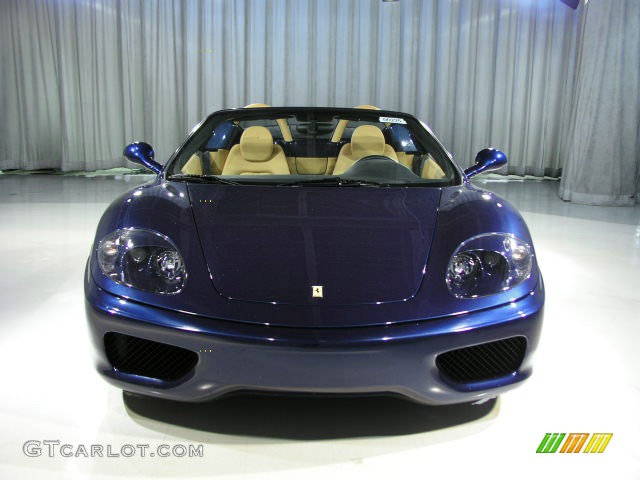 2005 Ferrari 360 Spider F1 in Tour de France Blue / Beige, Front 2005 Ferrari 360 Spider F1 Parts
