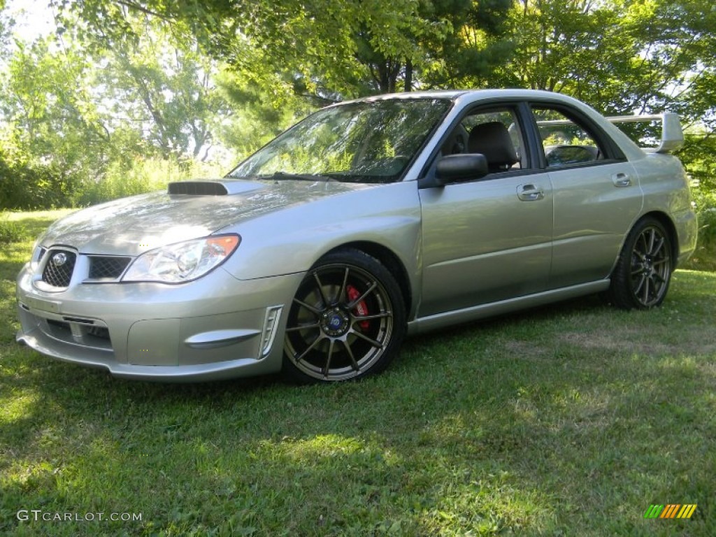 Crystal Gray Metallic 2007 Subaru Impreza WRX Sedan Exterior Photo #68645470