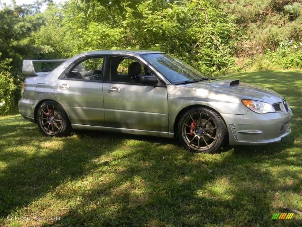 Crystal Gray Metallic 2007 Subaru Impreza WRX Sedan Exterior Photo #68645584