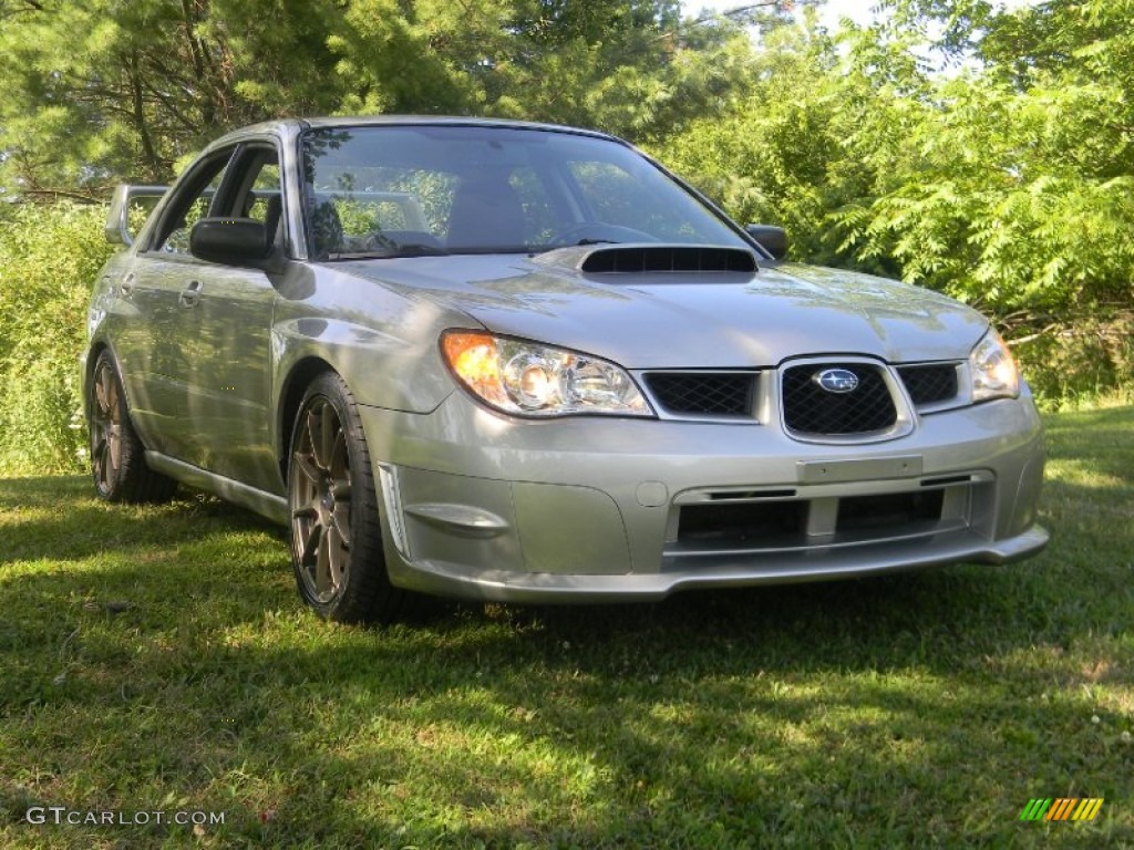 Crystal Gray Metallic 2007 Subaru Impreza WRX Sedan Exterior Photo #68645603