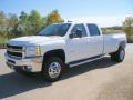 Summit White - Silverado 3500HD LTZ Crew Cab 4x4 Dually Photo No. 5