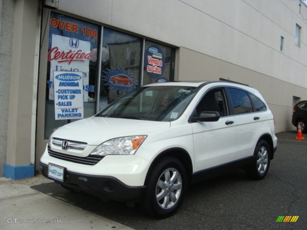 2009 CR-V EX 4WD - Taffeta White / Gray photo #1