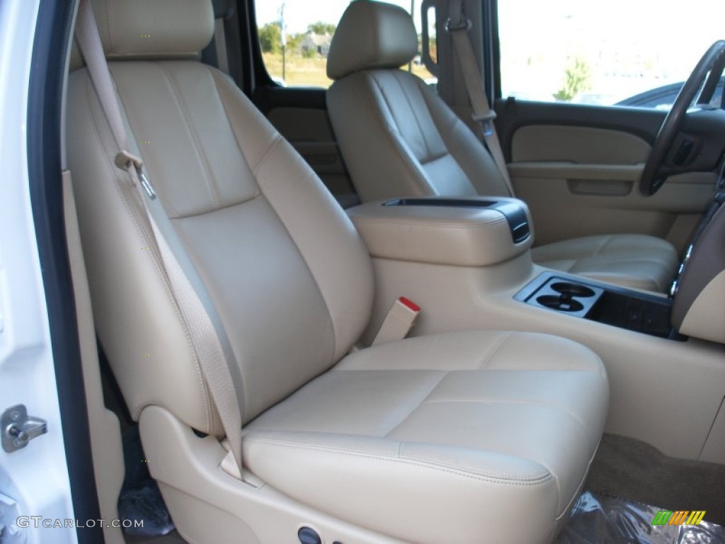 2011 Silverado 3500HD LTZ Crew Cab 4x4 Dually - Summit White / Dark Cashmere/Light Cashmere photo #18