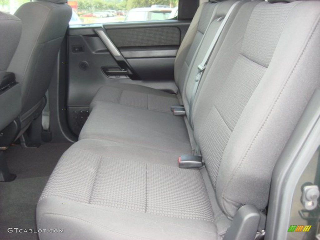2009 Titan SE Crew Cab 4x4 - Timberline Green / Charcoal photo #8