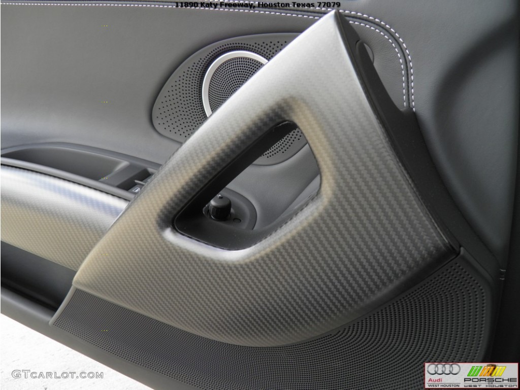 2012 Audi R8 GT Spyder Black Door Panel Photo #68651830