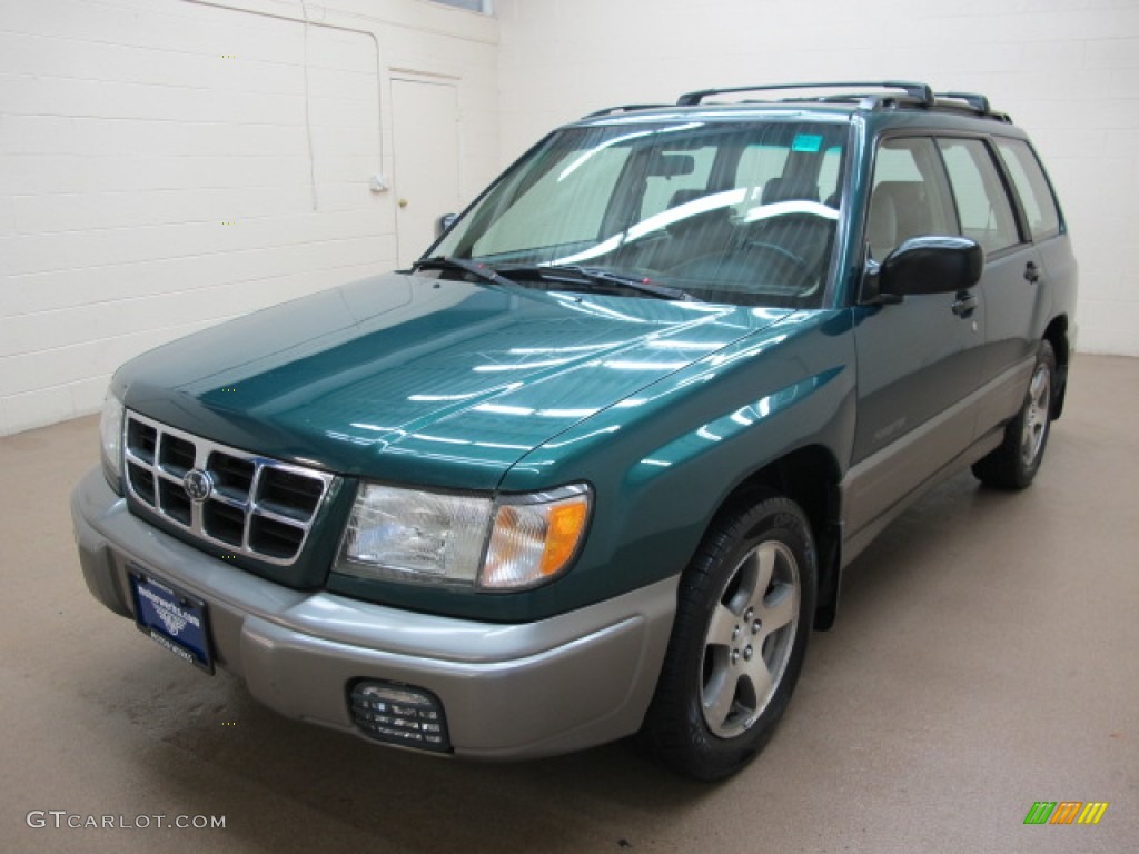 2000 Forester 2.5 S - Arcadia Green / Beige photo #4