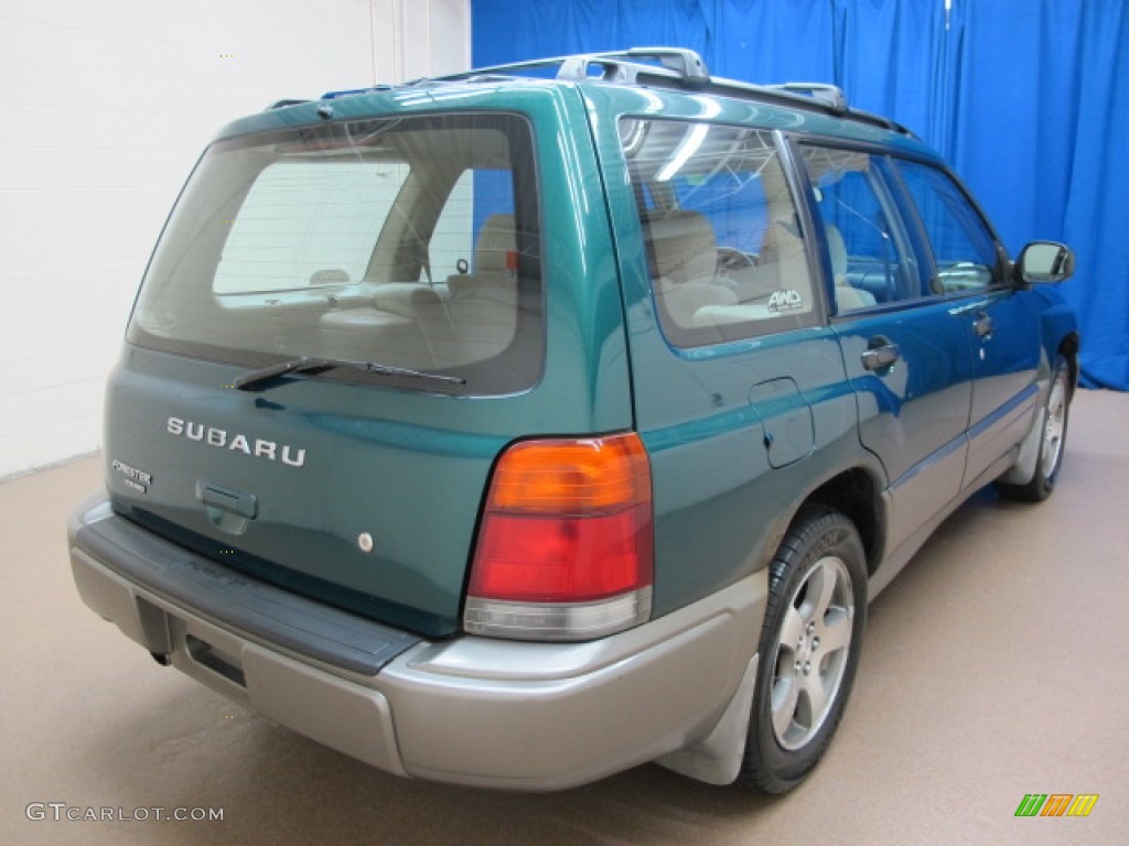 2000 Forester 2.5 S - Arcadia Green / Beige photo #9