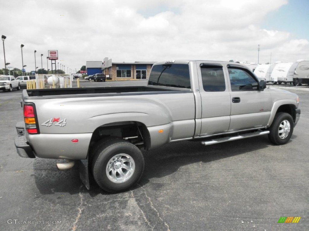 2002 Sierra 3500 SLT Extended Cab 4x4 Dually - Pewter Metallic / Pewter photo #22