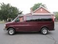2004 Berry Red Metallic Chevrolet Express 1500 LS Passenger Van  photo #1
