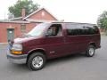 2004 Berry Red Metallic Chevrolet Express 1500 LS Passenger Van  photo #3