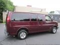 2004 Berry Red Metallic Chevrolet Express 1500 LS Passenger Van  photo #8