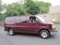 2004 Berry Red Metallic Chevrolet Express 1500 LS Passenger Van  photo #11