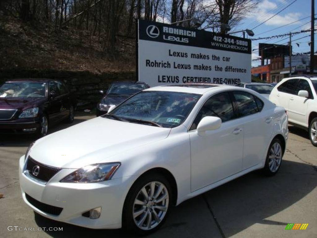 Starfire White Pearl Lexus IS